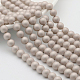 Perlas de concha redonda perlas esmeriladas hebras BSHE-I002-8mm-22-2