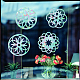 GORGECRAFT 16Pcs 4 Styles Flower of Life Window Decals Rainbow Window Clings Collision Glass Sticker Non Adhesive Static Vinyl Film Home Decorations for Sliding Doors Windows Prevent Birds Strikes DIY-WH0256-053-6