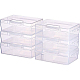 Benecreat 6 упаковка для хранения прямоугольных пластиковых шариков с откидными крышками для таблеток CON-BC0004-15-1
