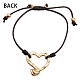 Bracelets de perles en alliage tressées BJEW-Q695-01MS-NR-3