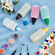Benecreat 6 Set leere Tropfflaschen aus Kunststoff in 6 Farben für Flüssigkeiten TOOL-BC0002-29-5