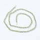 Natürlichen Peridot Perlen Stränge G-F568-163-3mm-2