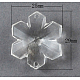 Transparent Clear Acrylic Faceted Flower Links X-TACR-82820-1