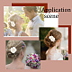 AHANDMAKER 2 Pcs Flower Wedding Bridal Hair Clips OHAR-GA0001-05-6