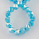Electroplate Glass Beads Strands EGLA-R031-6mm-25-2