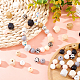 Dicosmetic 112 pièces ensemble de perles en silicone 5 couleurs de perles octogonales à facettes et de bois 4 couleurs d'impression de perles rondes en silicone 8 couleurs de perles rondes en silicone et un cordon élastique de 1 mm pour la fabrication de bijoux à faire soi-même SIL-DC0001-09-5