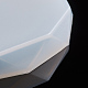 シリコンモールド  レジン型  UVレジン用  エポキシ樹脂ジュエリー作り  フラットラウンド  ホワイト  129x125x13mm  内径：112mm DIY-L021-48A-4