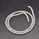 Natürliche weiße Jade runde Perle Stränge G-G735-08-8mm-2