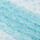 Benecreat 118x78インチスノーフレークメッシュ生地  クラシックなスタイルの背景装飾生地 diy 手作り衣類ウェディングドレス家の装飾  厚さ0.1mm  ライトスカイブルー DIY-WH0032-48-1