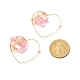 Electroplated Natural Quartz Wire Wrapped Earrings for Girl Women EJEW-JE04646-01-4