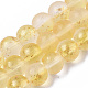 Brins de perles de verre peintes à la bombe givrée GLAA-N035-03D-C08-1