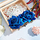 Craspire blaue Rose Haarkamm Blumenhaarnadel Rosenbrosche Blumenhaarspange für Brauthaarkamm Brautjungfer Hochzeit Frauen handgefertigte Flamenco-Tänzerin Haarschmuck OHAR-CP0001-01C-6
