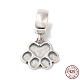 Rhodium Plated 925 Sterling Silver European Dangle Charms STER-NH0001-15P-1