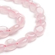 Natürlichen Rosenquarz Perlen Stränge G-E560-P01-3