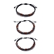 3Pcs 3 Style Morse Code Stackable Bracelets Set BJEW-JB08838-01-1