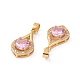 Латунные микро проложить кубического циркония подвески KK-E068-VC438-3
