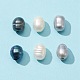 Perle sciolte di perle d'acqua dolce coltivate naturali da 40 pz 3 colori PEAR-FS0001-01-3