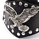 Punk Rock Eagle Studded Leather Cord Bracelets BJEW-D351-05-2