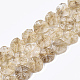 Synthetic Quartz Crystal Beads Strands X-G-T118-53-1