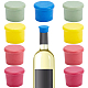 Gorgecraft 10pcs 5 couleurs couvercle de bouteille en silicone AJEW-GF0003-87-1