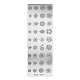 Plaques d'estampage d'art d'ongle en acier inoxydable X-MRMJ-Q044-001A-3