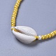 Adjustable Glass Seed Bead & Tibetan Style Zinc Alloy Charm Bracelet Sets BJEW-JB04282-03-3