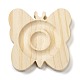 Tavole di design con bracciale in legno di pino a farfalla AJEW-D062-01-1