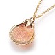 304 Stainless Steel Pendant Necklaces NJEW-L151-04G-3