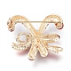 Golden Plated Alloy Brooches JEWB-L011-021G-2
