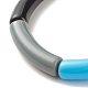 Acrylic Curved Tube Beaded Stretch Bracelet BJEW-JB07973-03-5