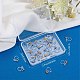 SUNNYCLUE 1 Box 40Pcs 2 Colors Clip on Earring Converter Transparent U Type Earring Cilps Stainless Steel Earring Components with Loop Painless Earrings for Non-Pierced Ears Jewelry Making DIY Crafts STAS-SC0004-29-7