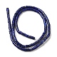 Brins de perles teints en lapis-lazuli naturel G-E612-A06-2