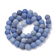 Chapelets de perles en aventurine bleue naturelle G-T106-207-3