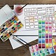 Craspire paleta de colores sellos transparentes de silicona para hacer tarjetas de artista diy scrapbooking sellos de goma transparentes sello palabras de saludo diario suministros de artesanía 6.3 x 4.3 pulgada DIY-WH0167-57-0464-3
