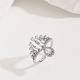 Женские кольца на палец из латуни с микропаве и кубическим цирконием LK0188-4-1