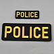 Personal de seguridad apliques bordados de poliester PATC-WH0017-10A-02-1