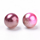 Rainbow Acrylic Imitation Pearl Beads OACR-R065-3mm-10-2