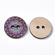 2-Hoyo botones de madera impresos BUTT-ZX004-01A-01-2