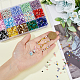 SUPERFINDINGS 225g 15 Style Round & Tube Glass Seed Beads Sets SEED-FH0001-08-4