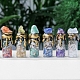 Wunschflaschen mit gemischten natürlichen Edelsteinsplittern PW-WG50330-01-1