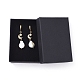Natural Baroque Pearl Keshi Pearl Dangle Earrings EJEW-JE03826-01-4