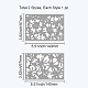 2pcs 2 styles de Matrice de découpe de coupe en acier au carbone pochoirs DIY-WH0309-624-6
