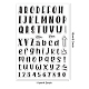 Ph pandahall alfabetos letras números sellos claros DIY-WH0167-57-0205-2