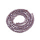 Chapelets de perles en verre opaque de couleur unie GLAA-N052-05A-A07-2