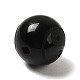 Perles rondes en obsidienne naturelle G-M406-01A-2