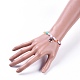 Acrylic Imitated Pearl  Stretch Kids Charm Bracelets BJEW-JB04573-02-5