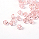 Perles bicone à facettes en verre d'imitation cristal cristallisé X-G22QS122-4
