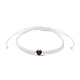 Bracelets réglables en perles tressées en fil de nylon BJEW-JB09770-01-1