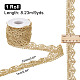 Chgcraft 9 yardas adorno de encaje dorado bordado metálico cinta de encaje de Venecia ribete recorte tela filigrana cinta de poliéster para accesorios de ropa manualidades de costura diy OCOR-CA0001-26-2