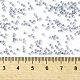 TOHOラウンドシードビーズ  日本製シードビーズ  （773)内側カラーabクリスタル/モンタナブルー裏地  15/0  1.5mm  穴：0.7mm  約3000個/10g X-SEED-TR15-0773-4